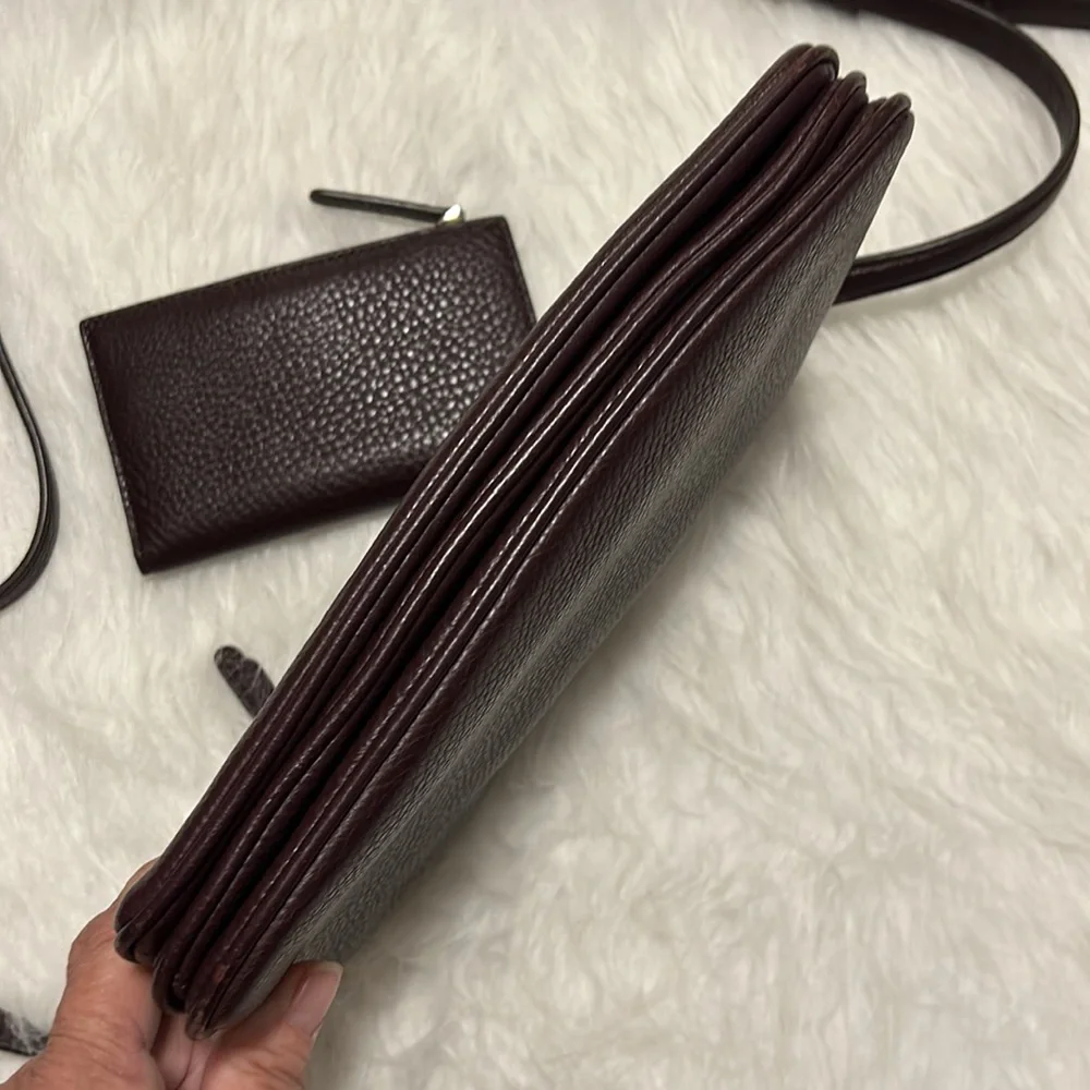 Kate spade pebbled leather crossbody & Leila small slim bifold wallet - Picture 3 of 11